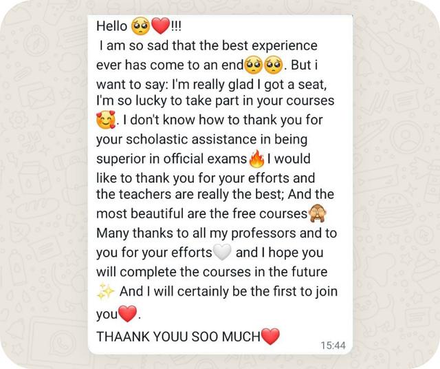 Testimonial number 15